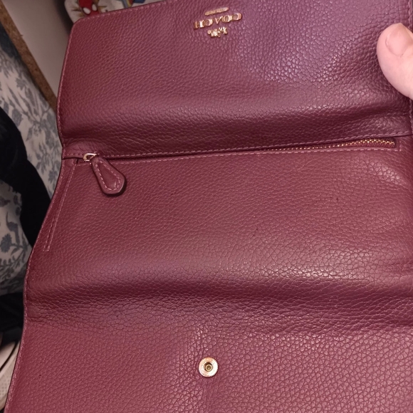 Maroon Coach Wallet - Picture 4 of 4